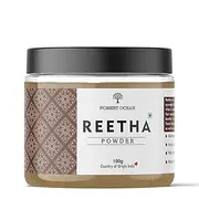 Forest Ocean Reetha Powder (100% Pure & Natural ) For Healthy Hair, Skin, Scalp Treatment & Hair Growth - 100gm, Multi-colored