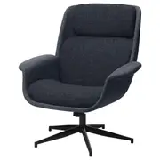 ÄLEBY swivel armchair, Gunnared medium grey/dark grey