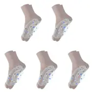 10 Pairs Tourmaline Ionic Body Shaping Stretch Socks, Spring Summer Negative Ion Body Sculpting Stretch Socks grey 5 pairs