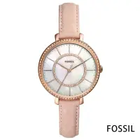 在飛比找momo購物網優惠-【FOSSIL】驚艷全場美鑽雙錶圈女錶-白貝面x36mm(E