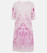 [Etro] Etro Printed shift minidress AU 6 pink