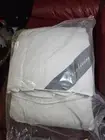 Royoliving Premium White Feathers Down QUEEN Comforter 100% Cotton Cover