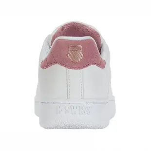 【K-SWISS】時尚運動鞋 Classic PF-女-白/粉紅(小白鞋 98505-169)