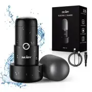 SEJOY Mini Shaver Pocket Size Portable Electric Razor IPX7 Waterproof Cordless