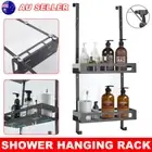 2 Tier Bathroom Storage Rack Holder Organizer Shelf Bath Over Door Shower Caddy