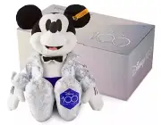 2023 DISNEY & STEIFF D100 ANNIVERSARY 12” PLUSH MICKEY MOUSE TOY DOLL NIB