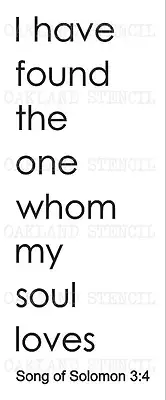 Wedding/Love STENCIL**I have found the One**for Painting Sign Canvas Fabric Wood