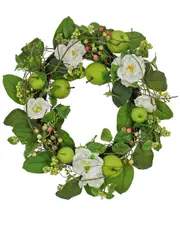National Tree Company 24In Rose And Apples Wreath