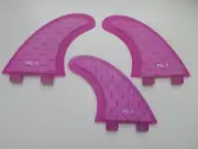 PERFORMANCE CORE surfboard THRUSTER FINS pink (set x 3) hexcore FCS compatible