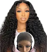 Wear and Go Glueless Human Hair Wigs Pre Cut 5x5cm with HD Lace Closure Human Hair Wigs for Black Women Wavy Lace Front Wigs