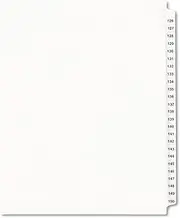 AVE01335 - Legal Ring Binder Tab Dividers