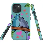 For iPhone 15 Case, Shielding Cover, Birds In Love
