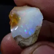 16.90Ct Original AAA+ Ethiopian "Play-Of-Color" Fire Opal Rough Natural Gemstone