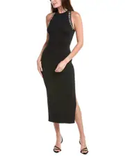 Milly Izel Crystal Embellished Midi Dress