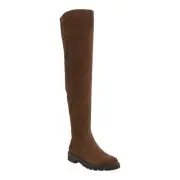 Stuart Weitzman Women's Brown Chicago Lug Suede Over-the-knee Boot size 7.5 NWB