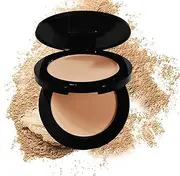 HUDACRUSH Beauty 2 In 1 Pressed Matte & Shimmer Waterproof Compact Powder With Mirror For Girl's And Women's, All, Brown, 20 G