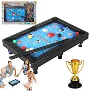 Tabletop Pool Table, Miniature Pool Table, Small Pool Table Set, Portable Tabletop Billiards, Educational Desktop Pool Table, 11.42 x 3.15 x 7.87 Inches Tabletop Billiards for Boys and Girls, Family