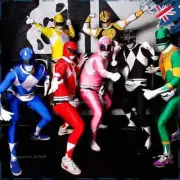 Kids Ranger Morphsuit Mighty Morphin Power Rangers Boys Jumpsuit Cosplay Costume