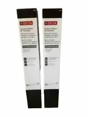 DELTA 41918 Angular Modern 18” GRAB BAR Silver CHROME (Set of 2)