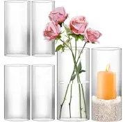 Hurricane Candle Holder,Open Ended Glass Candleholder Multiple Size Choices,C...