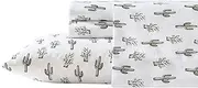 Wrangler - Sheet Set, Breathable & Wrinkle Resistant Bedding, Includes Matching Sham & Pillowcases, Western Inspired Home Decor (Cacti Green, King)