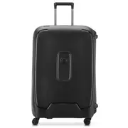Delsey Moncey 76 cm 4-Wheel Suitcase - Black (Recycled Material)