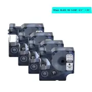 4PK 3/4" ×23ft Compatible with/for DYMO D1 45800 LabelManager Label Tape Tapes