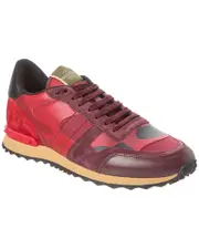 Valentino Leather & Canvas Sneaker