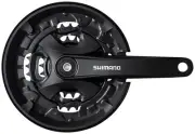 Shimano FC-MT101 Crankset - 175mm, 9-Speed, 40/30/22t, Square Taper JIS Spindle