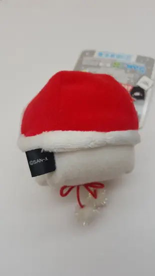 【元氣倉庫番】 日本全新品 SAN-X 2007年 黑白豬 銀珠鍊 聖誕 聖誕節 聖誕帽 吊飾  472852