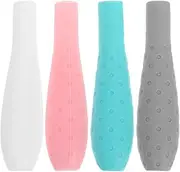 Homoyoyo 4Pcs Silicone Grip Holder for Ergonomic Design with Non Slip Feature for Enhanced Control and Precision Protective Silicone Cover Grey