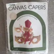 Canvas Capers Chicken Napkin Rings Set Of 4 New Sealed Old Stock 326