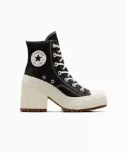New Converse Chuck 70 De Luxe Heel Shoes - Black (A05347C)