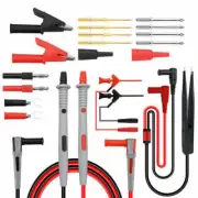 21 in 1 Multimeter Test Lead Kit for Fluke Meter Electrical Alligator Clip Probe