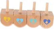 Unfinished Wooden Dreidels for Hanukkah Pcs Boys and Girls Toys Retro Gyro Toys Balance Desktop Game for Boys and Girls