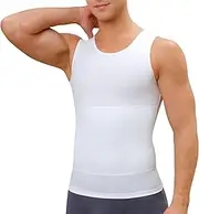 [VgueElegc] Men's Tummy Shaper Undershirts Male Compression Slimming Undershirt Slimming Body Shaper Tank Top for Men