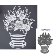 Flower Vase Metal Cutting Dies Die Cuts Decoration Scrapbook Card Making Craft