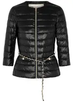 Herno Icon Black Belted Shell Jacket - 16 16