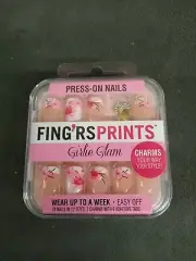 Fing'rs Prints 24 Pieces Press-On Nails Finger Prints -31032 blooming reality