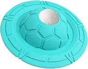 Dog Flying Disc Training Fetching Fetching Toy Rubber Soft Flyer Dog Toy Interactive Flying Toy for Backyard Household Sport, Green