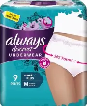 Always Discreet Underwear Plus Pants Medium 9pk