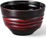 J-Kitchens Heat Resistant Naruto Small Suction Bowl (Soup Bowl, Bowl, Wan, Lacquerware), Akebono (Body Only), 4.1 x 4.1 x 2.6 inches (10.3 x 10.3 x 6.5 cm), Heat Resistant ABS Resin, Made in Japan,