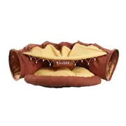 Pet Dog Cat Tunnel Bed Soft Cushion Winter Warm Kennel Mat Pad Blanket