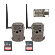 Wildgame Innovations Encounter 20MP Brown Cellular Trail Camera 2 Pack Bundle