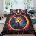 Life Duvet Cover Queen Boho Exotic Sun Bedding Set Mandala Bohemian Duvet Cover