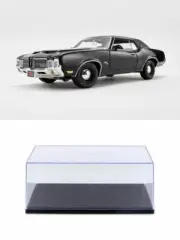 DIECAST CAR W/DISPLAY CASE 1971 OLDSMOBILE CUTLASS SX ROCKET 455 A1805615 1/18
