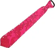 [CALLARON] Dazzling Rosy Sequin Bow Tie for Men Pre Tied Design for Weddings Dance Parties Halloween and Cosplay Performances Soft and Sequin Material