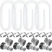 Xuegier 1.5inch X 59inch Pool Hoses-Skimmer Pool Hoses for Pool Pump Filter,Pump Hoses Tubes for Above Ground Pool Sand Filter