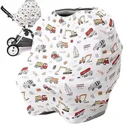 Uoqpty Car Seat Cover,Stroller Breastfeeding Cover | Multi-Purpose Soft Nursing Cover for Breastfeeding, Baby Carseat Canopy, Breathable Stroller Cover