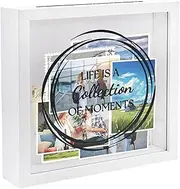 Memory Box Frame, Display Frame Box - Commemorative Photo Frame Box,Archive Box for Precious Moments, Showcases, Exquisite Souvenir Frame Box, Photo Box